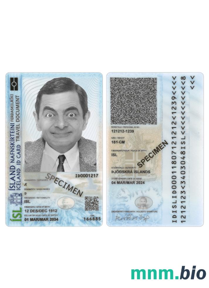 Karta identyfikacyjna Islandii 2024-obecnie